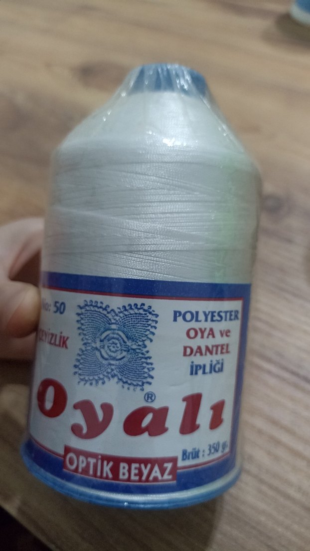 No:50 Beyaz Oyalı İplik - Görsel 2