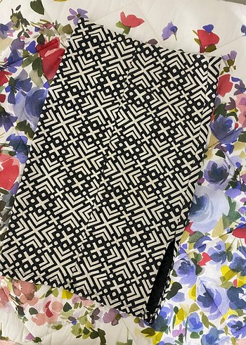 Kadın Pileli Kumaş yırtmaçlı etek - Görsel 4