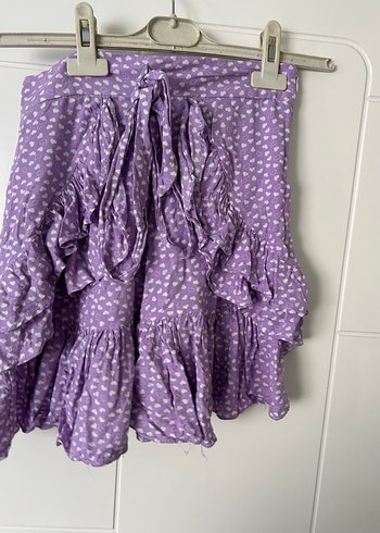 Kadın Mini Etek, Fırfırlı, Bohem Tarz - Görsel 2