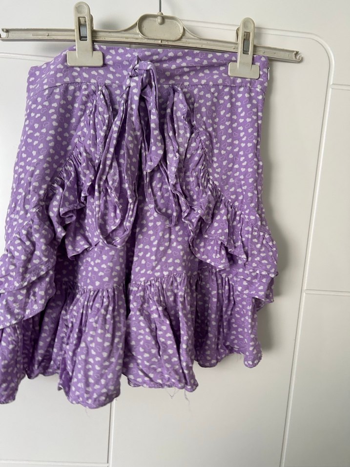 Kadın Mini Etek, Fırfırlı, Bohem Tarz - Görsel 2