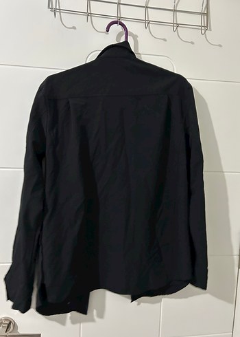 Erkek veya kadın Siyah Düğmeli Midi ceket - Görsel 5