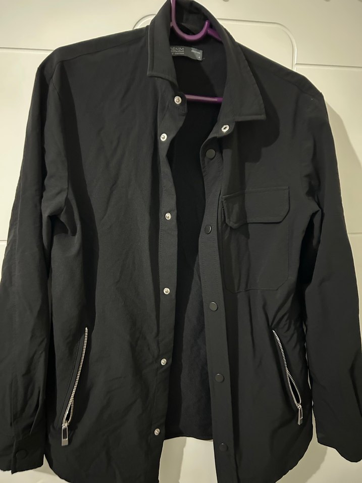 Erkek veya kadın Siyah Düğmeli Midi ceket - Görsel 4