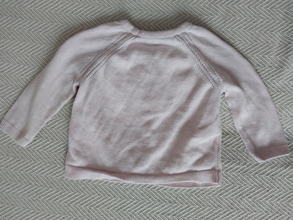 Kızlar için Bej Örgü Uzun Kollu Hırka - Görsel 2