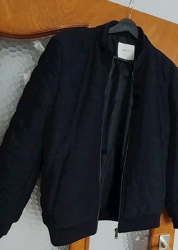 Fermuarlı Siyah Erkek Midi Mont - Görsel 5