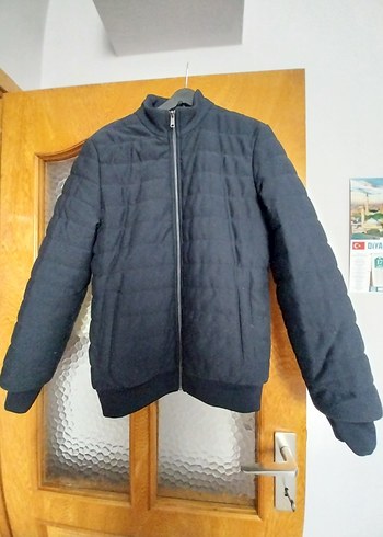 Fermuarlı Siyah Erkek Midi Mont - Görsel 2