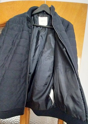 Fermuarlı Siyah Erkek Midi Mont - Görsel 3