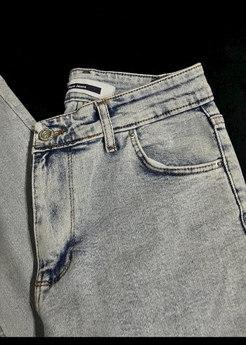 Diğer Mavi Bilek Boy Kadın Denim Pantolon