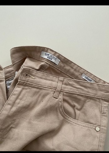 LC Waikiki Bej Kadın Pamuk Kot Pantolon