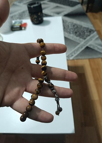 Kahverengi Bohem Erkek Tesbih kaplan gözü