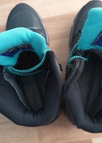 Turkuaz Erkek Biker Ayakkabı Bağcıkları - Görsel 4