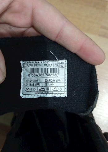 Siyah Erkek Spor Tarzı Kauçuk Bot - Görsel 5