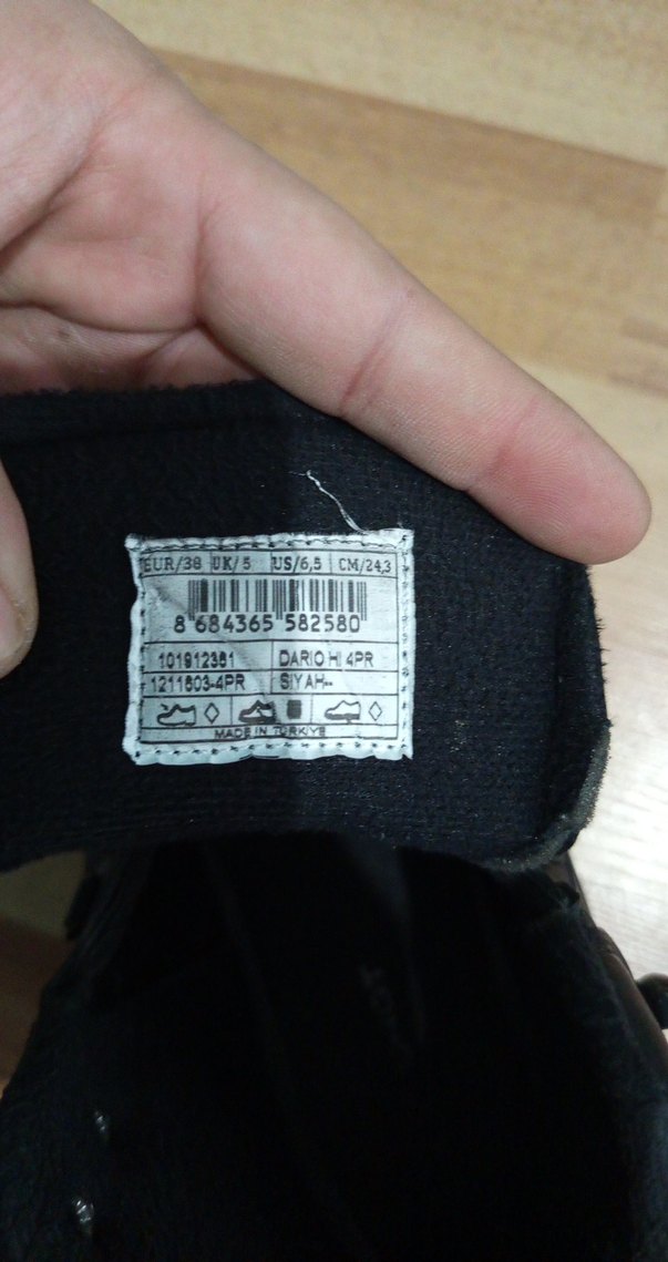 Siyah Erkek Spor Tarzı Kauçuk Bot - Görsel 5