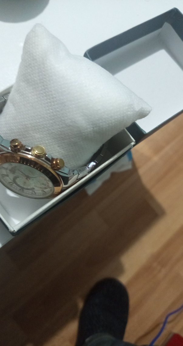 Beyaz klasik erkek kol saati - Görsel 4