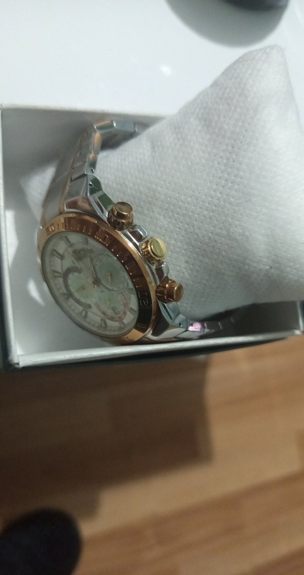 Beyaz klasik erkek kol saati - Görsel 3