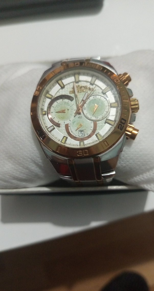 Beyaz klasik erkek kol saati - Görsel 2