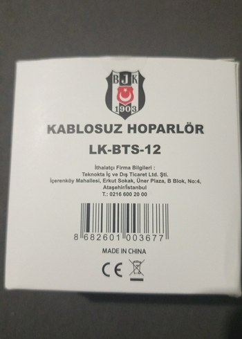 Beşiktaş Kablosuz Hoparlör LK-BTS-12 - Görsel 3