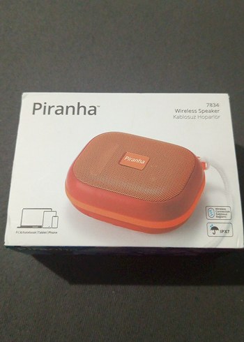 Piranha Beyaz Kablosuz Bluetooth Hoparlör - Görsel 2