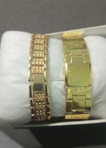 Altın Renkli Kadın Kol Saati - Payetli - Görsel 3