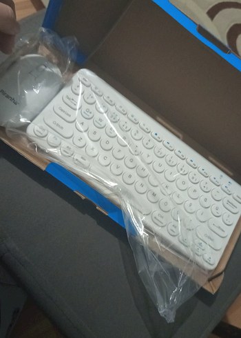 İranha Beyaz Kablosuz Klavye ve Mouse Seti - Görsel 4