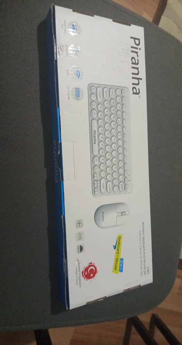 İranha Beyaz Kablosuz Klavye ve Mouse Seti - Görsel 2