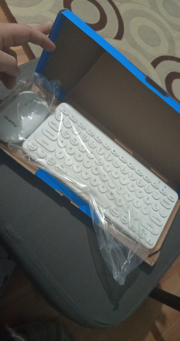 İranha Beyaz Kablosuz Klavye ve Mouse Seti - Görsel 3