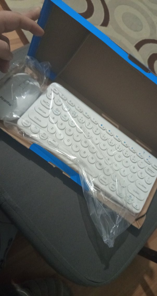 İranha Beyaz Kablosuz Klavye ve Mouse Seti - Görsel 4