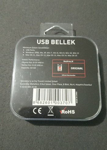 Beşiktaş Lisanslı Forma USB Bellek Anahtarlık 64GB - Görsel 3