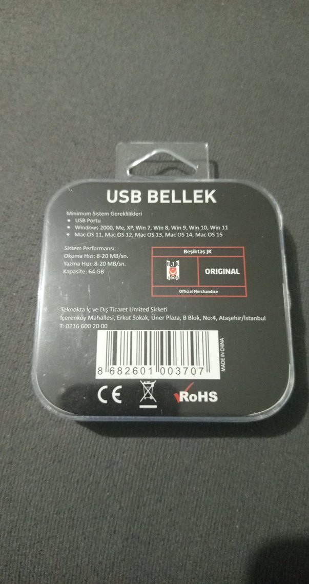 Beşiktaş Lisanslı Forma USB Bellek Anahtarlık 64GB - Görsel 4