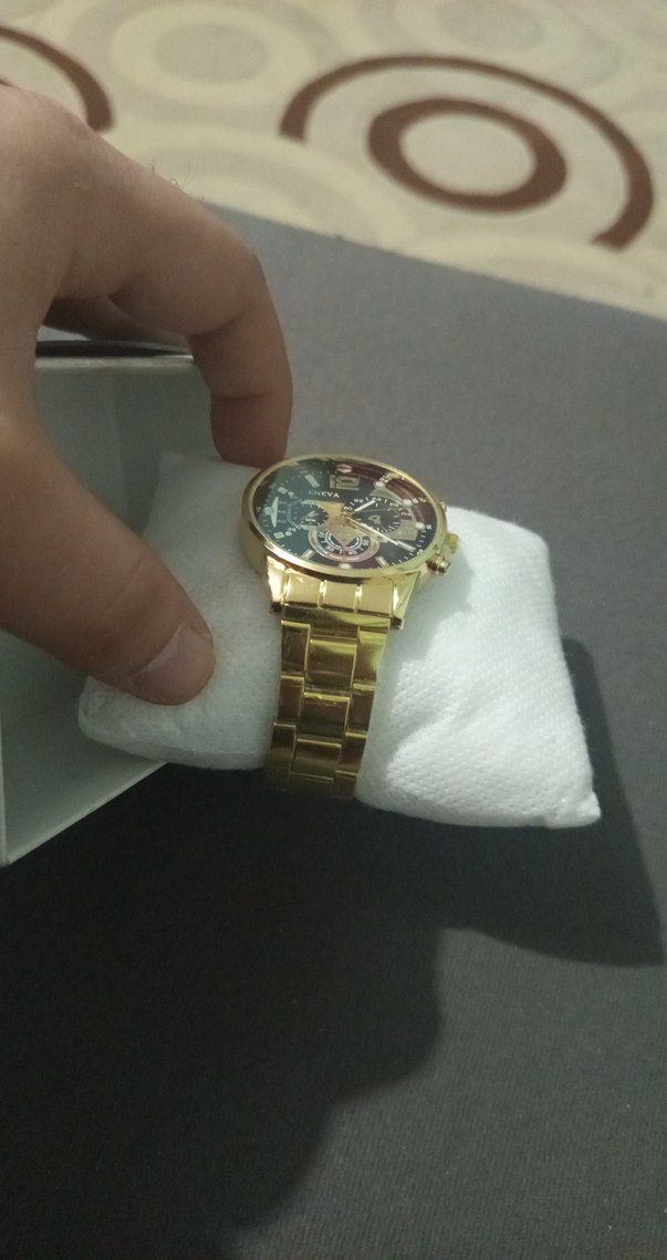 Altın Renkli Erkek Kol Saati ENEVA - Görsel 2