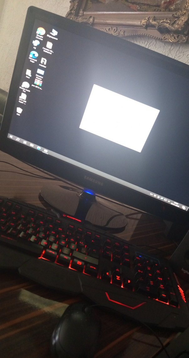 Kırmızı Işıklı Masaüstü Bilgisayar Seti - Görsel 2