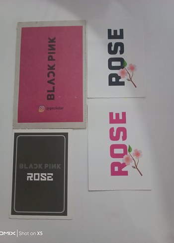 blackpink Rose PC kart orijinal