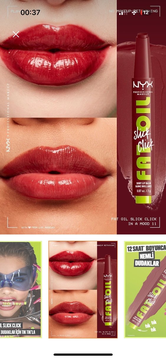 NYX Fat Oil Slick Click Parlak Dudak Stick 11 In A Mood - Görsel 2