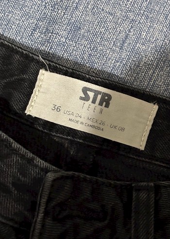 Siyah Straight Jean Pantolon - Görsel 4