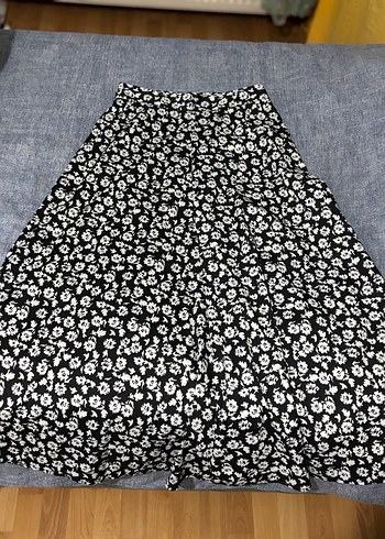 Çiçek Desenli Midi / Maxi Boy Etek - Görsel 3