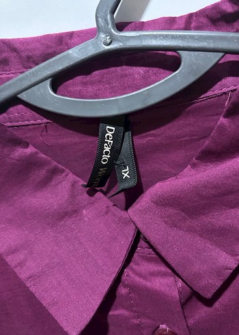 Mor / Mürdüm Midi Kadın Tunik Gömlek - Görsel 2