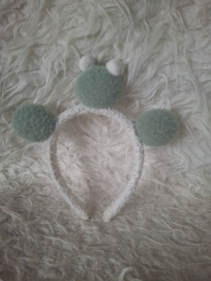 Peluş Kurbağa Detaylı Çocuk Taç - Görsel 2