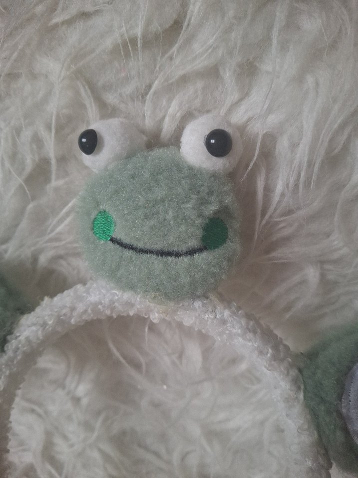 Peluş Kurbağa Detaylı Çocuk Taç - Görsel 3