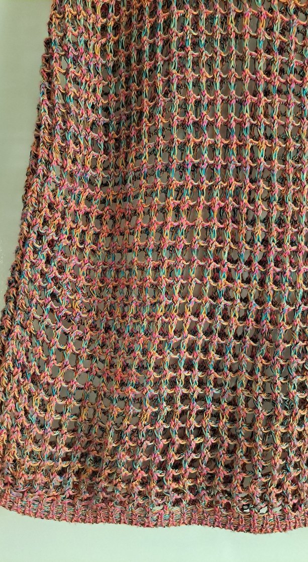 Pembe Gri Örgü Salaş Kadın Atlet - Görsel 2