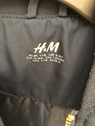diğer Beden H&M 5-6 yaş mont