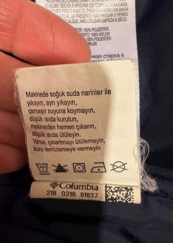 Columbia Lacivert Kapitoneli Erkek Mont - Görsel 5