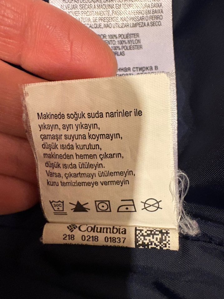 Columbia Lacivert Kapitoneli Erkek Mont - Görsel 5