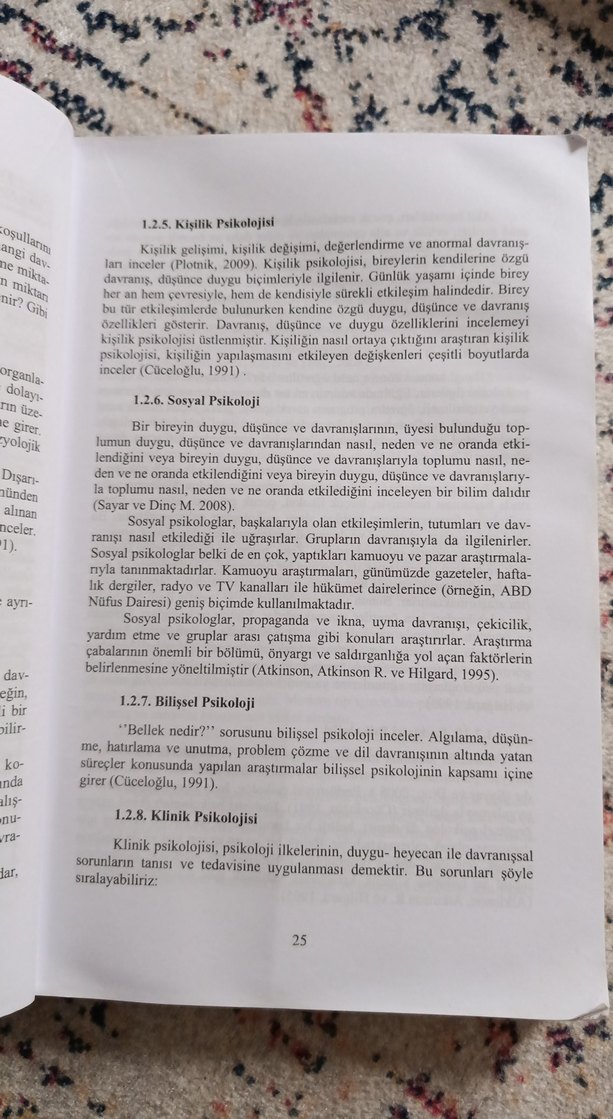 Psikolojiye Giriş - 3. Baskı - Görsel 5