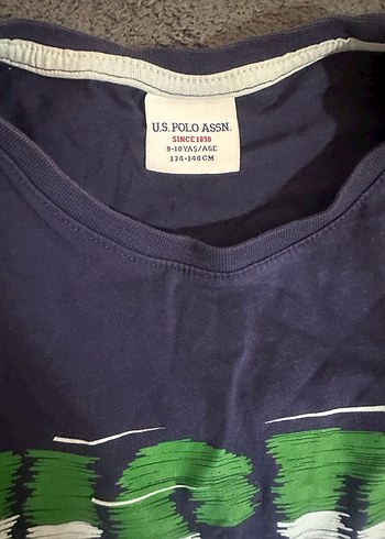 U.S Polo Assn. Lacivert Baskılı Erkek Çocuk Tişörtü