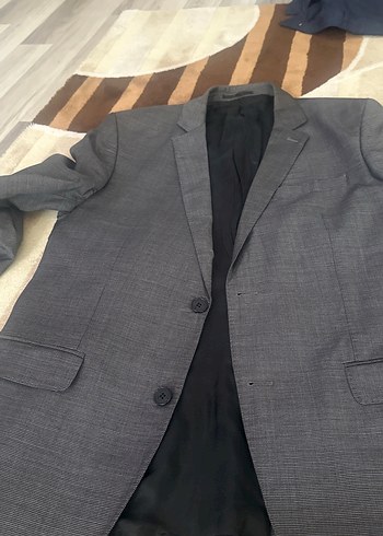 Gri Düğmeli Erkek Takım ceket