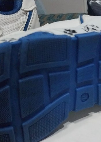 26 Beden Beyaz Erkek Spor Ayakkabı Velcro Bağcıklı