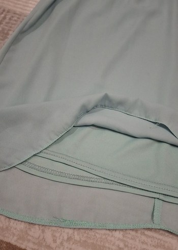 Su Yeşili Halter Yaka Elbise - Görsel 2