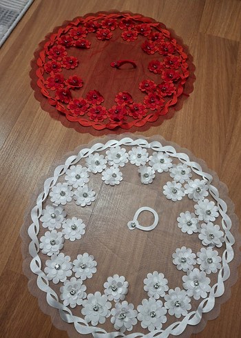 Dantel Çiçekli Bohem Gelin Aksesuarı - Görsel 4