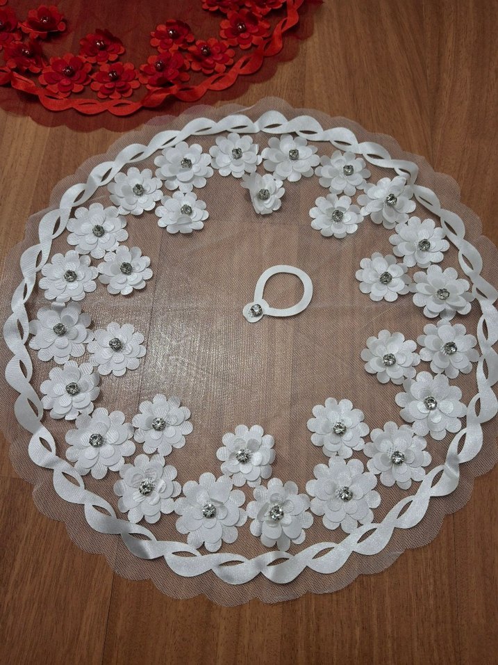 Dantel Çiçekli Bohem Gelin Aksesuarı - Görsel 5