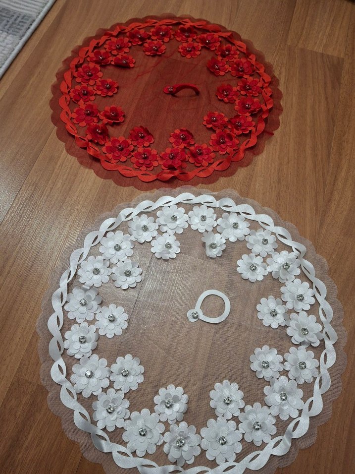 Dantel Çiçekli Bohem Gelin Aksesuarı - Görsel 4