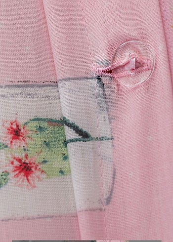 Pembe Pastel Baskılı Nevresim Takımı - Görsel 8